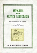 Antologia Della Critica Letteraria. Volume 1: dalle origini alla fine del Trecento di 