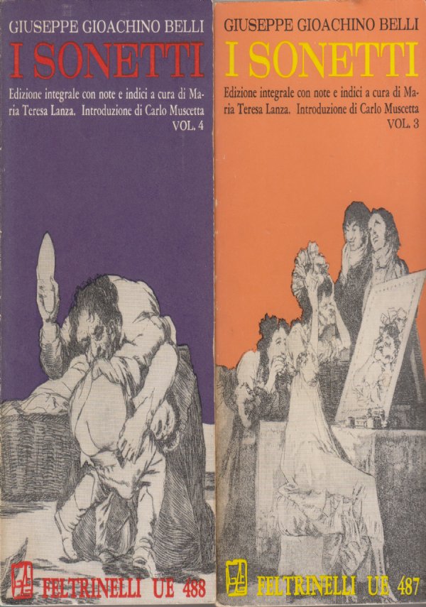 I sonetti (4 volumi) di Giuseppe Gioachino Belli