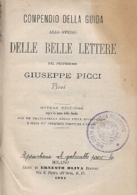 SCRITTI: LA CRITICA  MODERNA. Seconda edizione corretta ed ampliata dall�Autore. [  Bologna, Zanichelli 1880 ] LUCREZIO 2^ ediz.  ampliata... [1876]  LE RELIGIONI E LA RELIGIONE [ Verona-Padova 1884 ] di 
