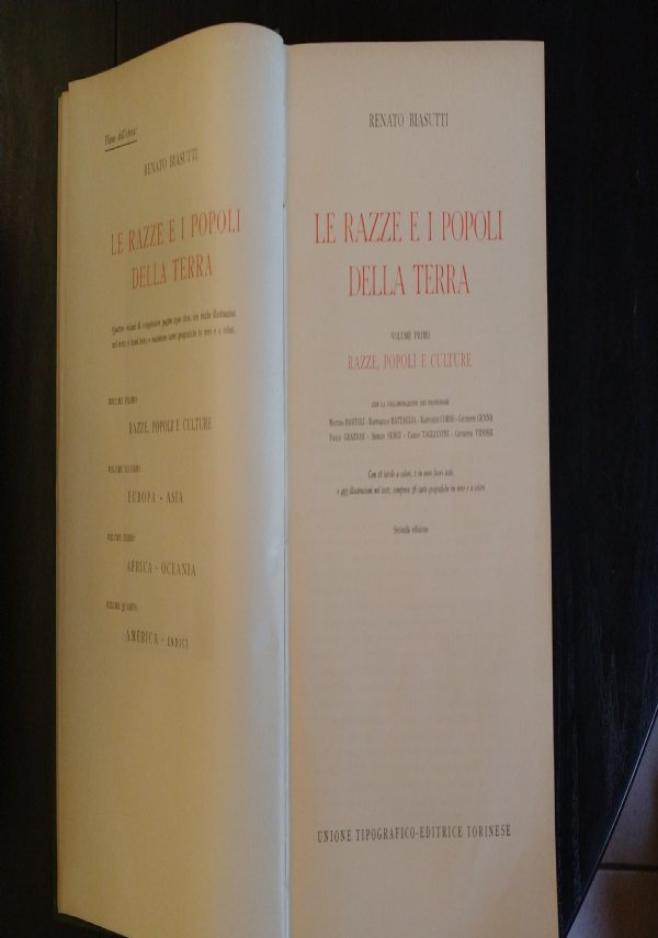 Razze e popoli della Terra di Renato Biasutti e coll.