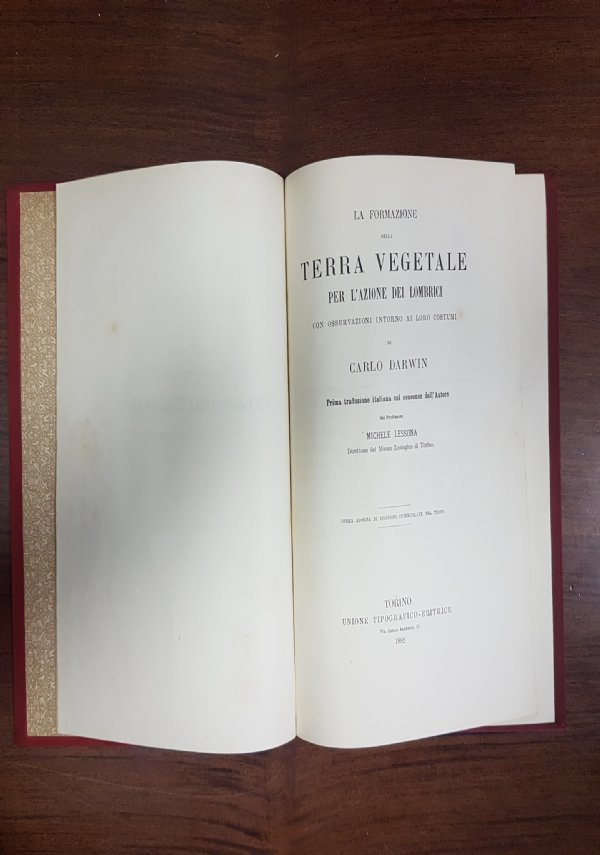 La formazione della terra vegetale per l’azione dei lombrici di Darwin Carlo