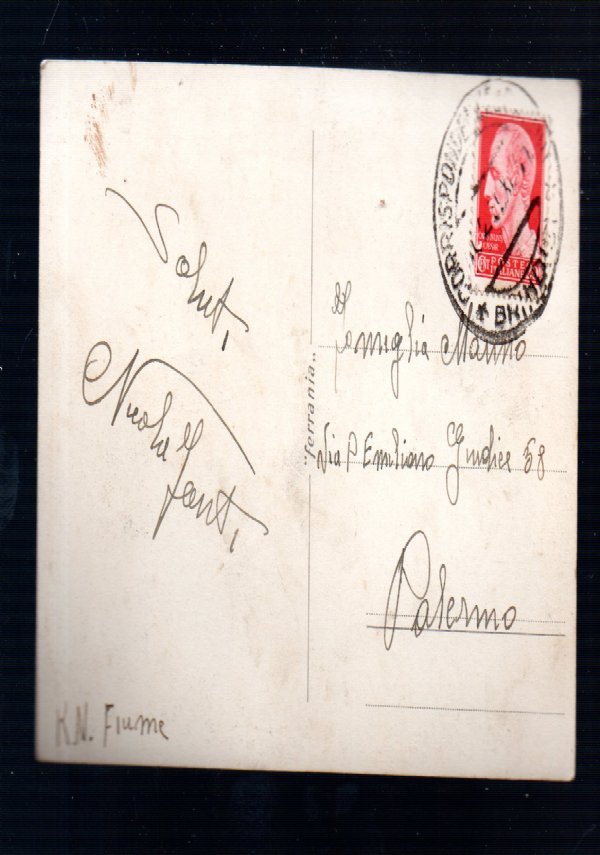 Cartolina Postale Incrociatore Trento di -