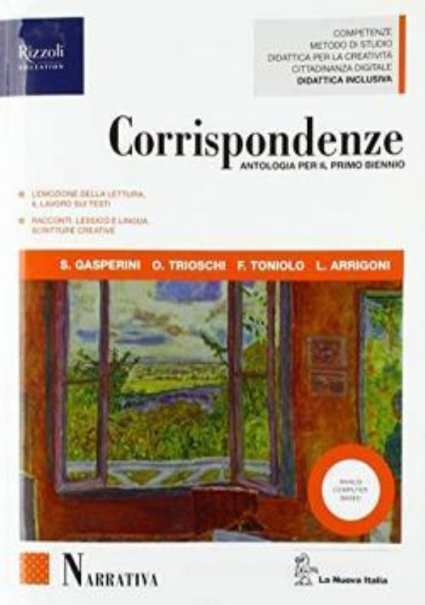 CORRISPONDENZE ANTOLOGIA PER IL PRIMO BIENNIO di 