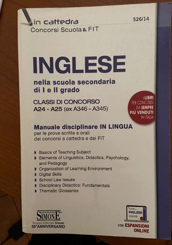 La prova orale per lingua inglese cdc A24-A25 di 