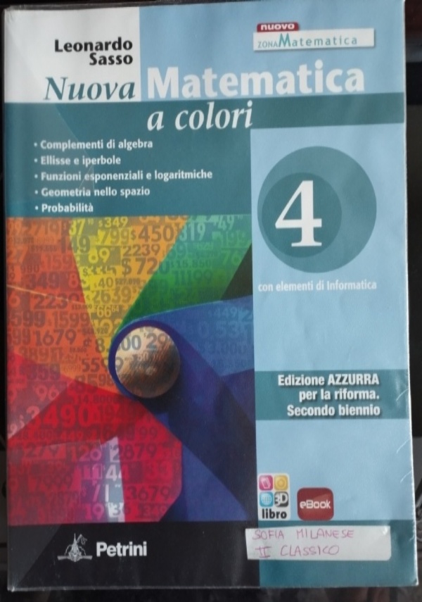 Nuova matematica a colori 3 edizione azzurra di 
