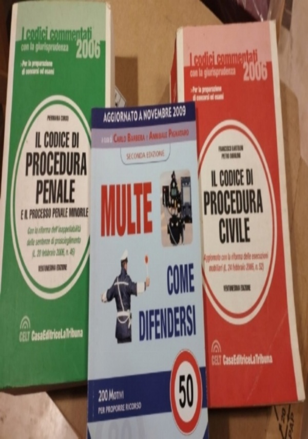 IL CODICE DI PROCEDURA CIVILE + OFFERTAFLASH SCADE 3006+IL CODICE DI PROCEDURA PENALE E IL PROCESSO PENALE MINORILE + 	 MULTE. COME DIFENDERSI + LA NUOVA LEGGE FALLIMENTARE ESPLICATA - 97888244789 di FRANCESCO BARTOLINI,          PIETRO DUBOLINO