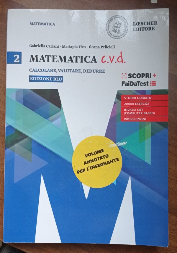 MATEMATICA CVD vol. 3 di 