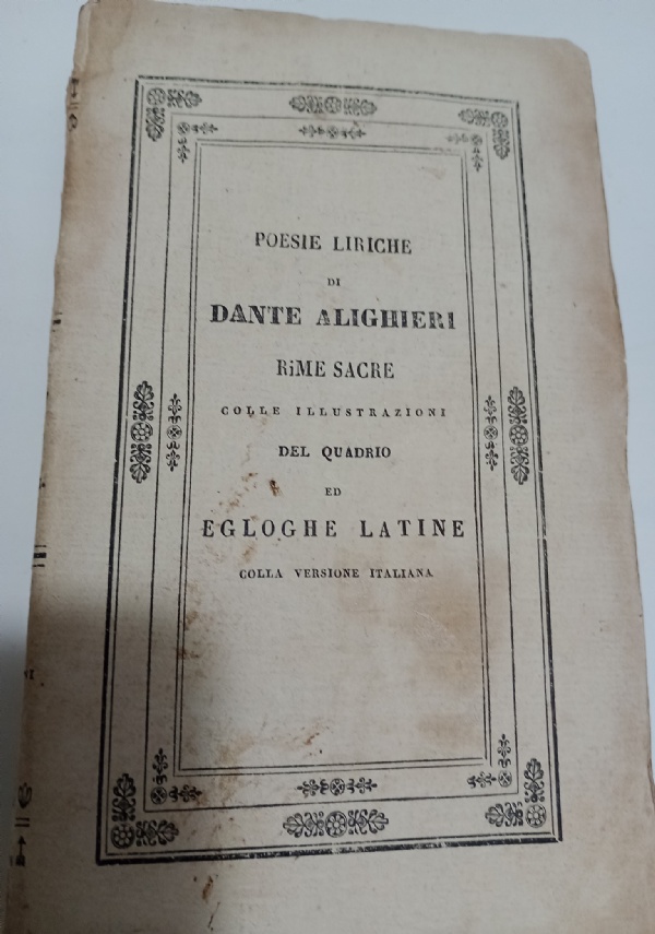Sulle poesie liriche di 