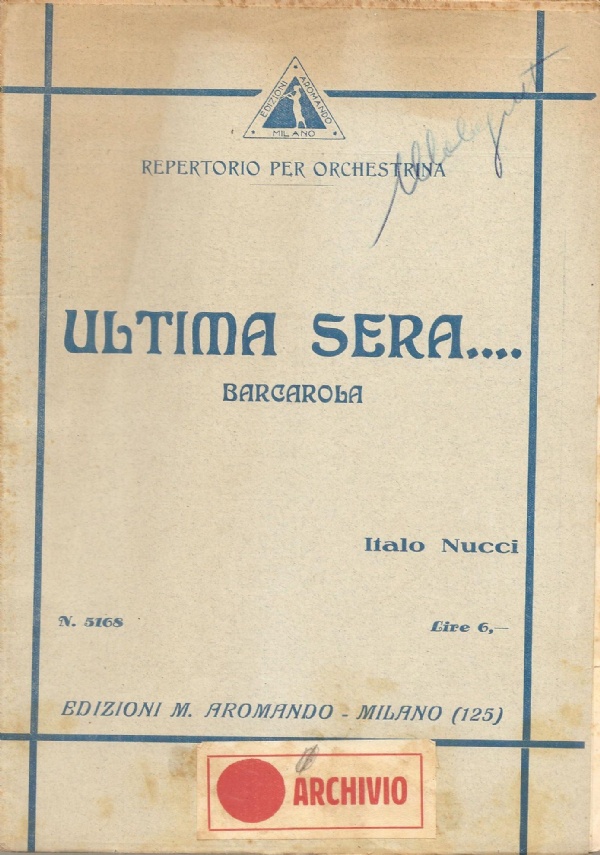Danza dei Maragatos nell�opera Consalvo (SPARTITI MUSICALI � ORCHESTRINA) di 