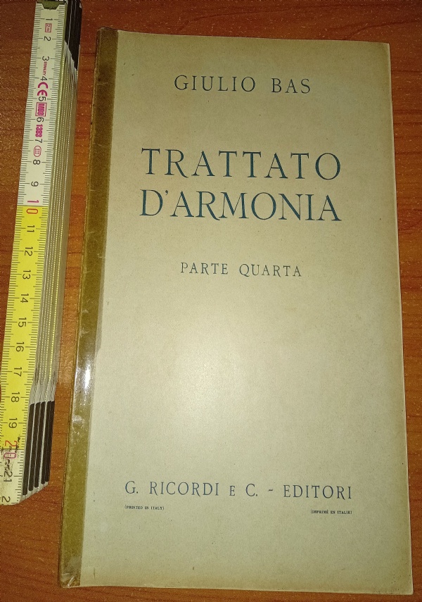 Trattato di armonia (Parte Seconda) Armonia della tonalit� semplice o diatonica di 