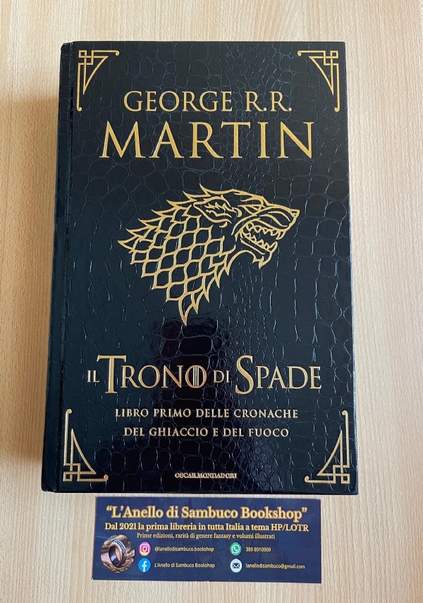 George R.R. Martin Il Trono di Spade libro quarto edizione deluxe pelle di drago di 