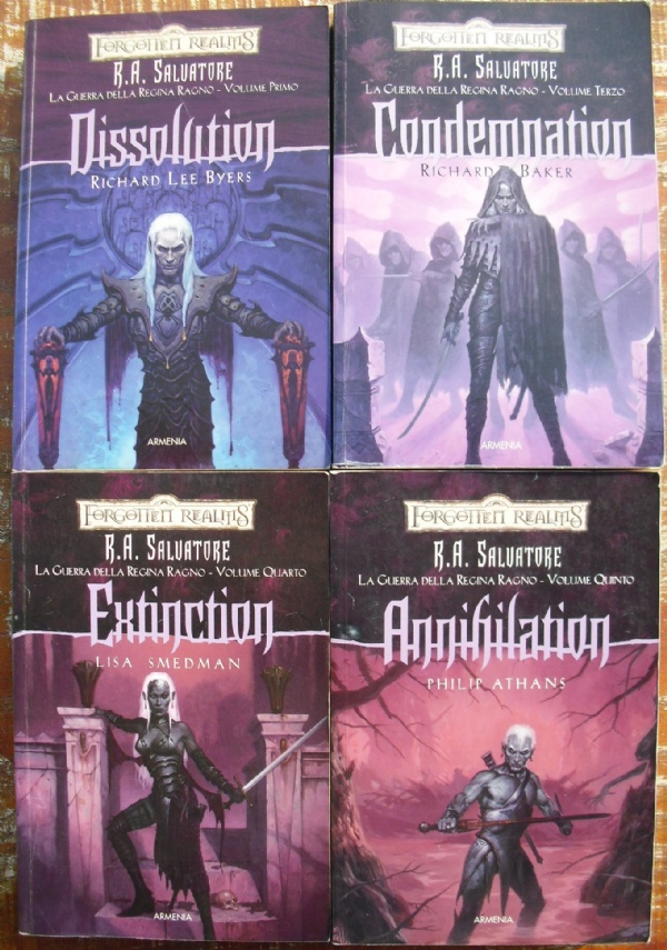 Lotto 9 libri fantasy Dragonlance: Le cronache, Le leggende, Gli eroi SERIE NON COMPLETE di 