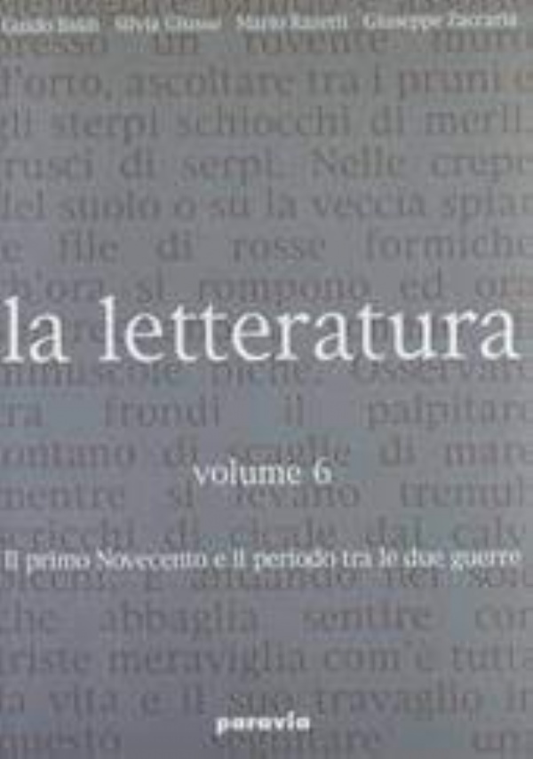 LA LETTERATURA VOLUME 7 di 