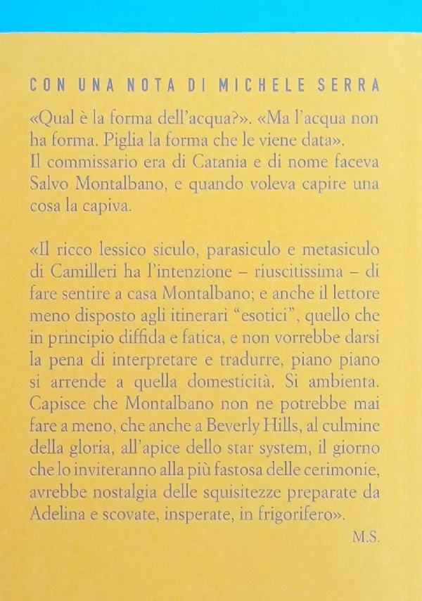 La forma dell’acqua (gialli/thriller) di Andrea Camilleri