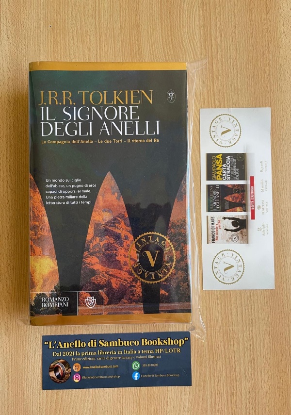 J.R.R. Tolkien Il Signore degli Anelli trilogia edizione Bompiani Serie Oro traduzione Alliata di 
