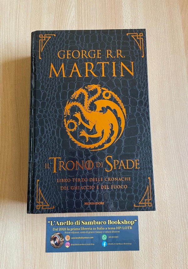 George R.R. Martin Il Trono di Spade libro quarto edizione deluxe pelle di drago di 