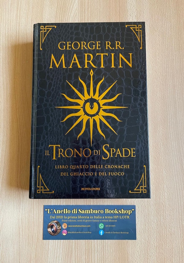 George R.R. Martin Il Trono di Spade libro quinto edizione deluxe pelle di drago di 