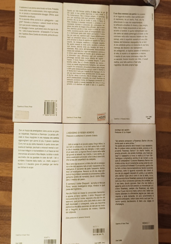 LOTTO LIBRI OSCAR MONDADORI di McBain, Boll, Kerouac, Christie