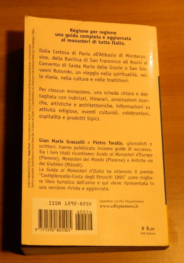 Guida ai monasteri d’Italia, Piemme di Gian Maria Grasselli, Pietro Tarallo