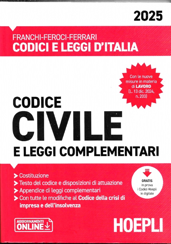 CODICE CIVILE + CODICE DI PROCEDURA CIVILE di 