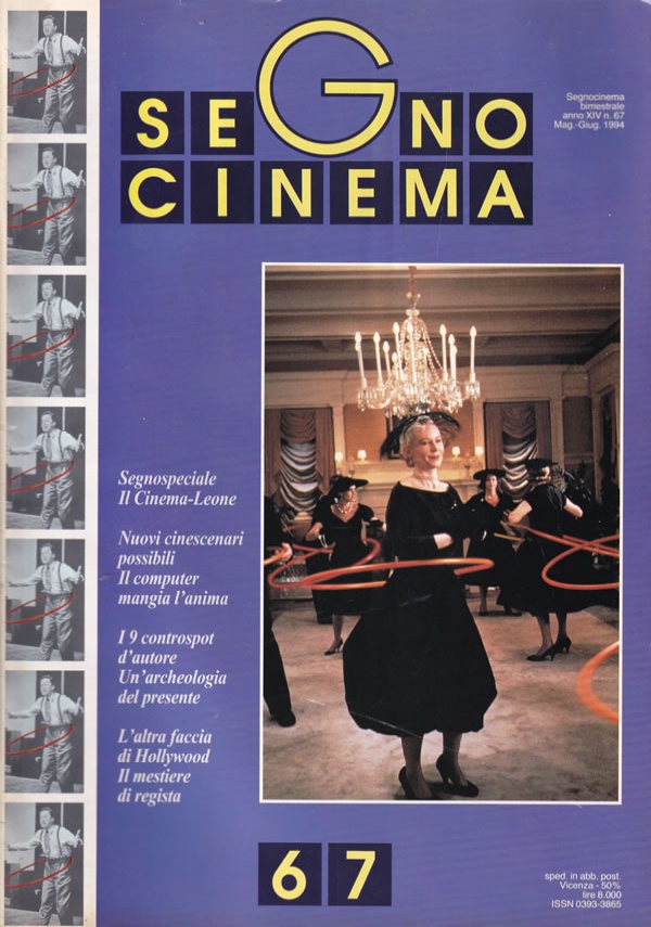 Segno Cinema n. 68#Luglio-Agosto 1994 di 