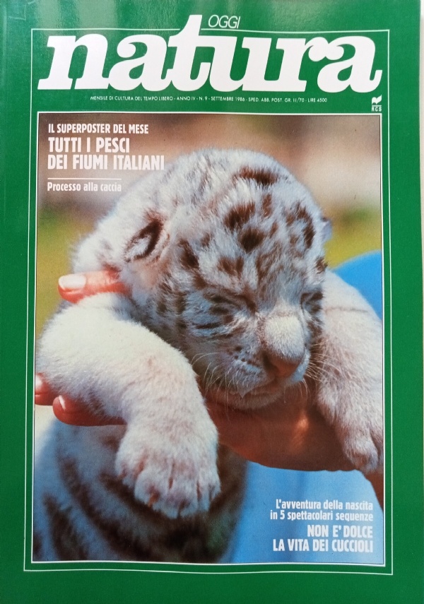 NATURA OGGI N. 9 - SETTEMBRE 1986 di -