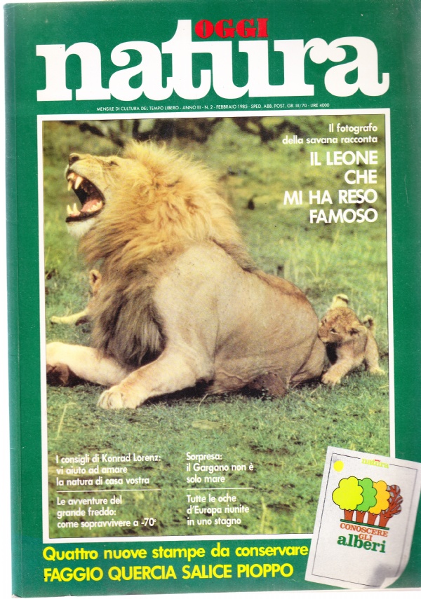 NATURA OGGI N. 2 - FEBBRAIO 1985 di -