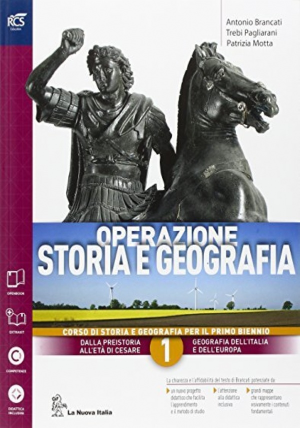 OPERAZIONE STORIA E GEOGRAFIA   VOL.1 di �	ANTONIO BRANCATI �	TREBI PAGLIARANI �	PATRIZIA MOTTA