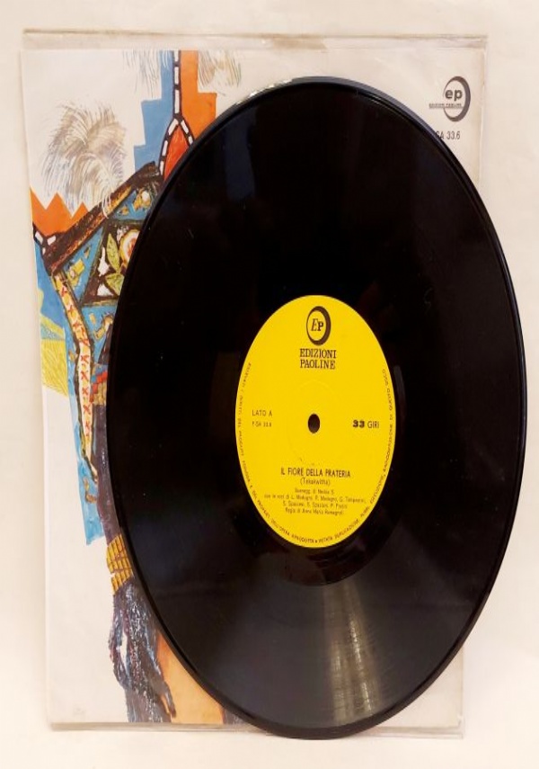 VINILE 33 GIRI: IL FIORE DELLA PRATERIA ( TEKAKWITHA) di L.Modugno, P.Modugno, G.Tempestini, S.Spaccesi, S.Spaziani, P.Fratini.