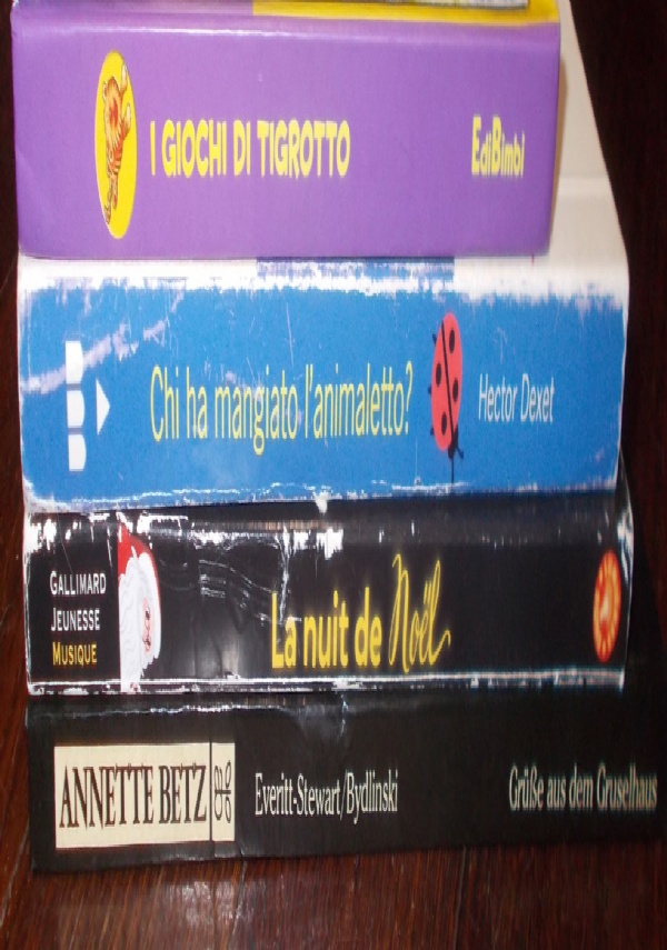 LOTTO 4 LIBRI PER BAMBINI N.3 TIGROTTO, GRUSELHAUS, ANIMALETTO, NOEL di VARI