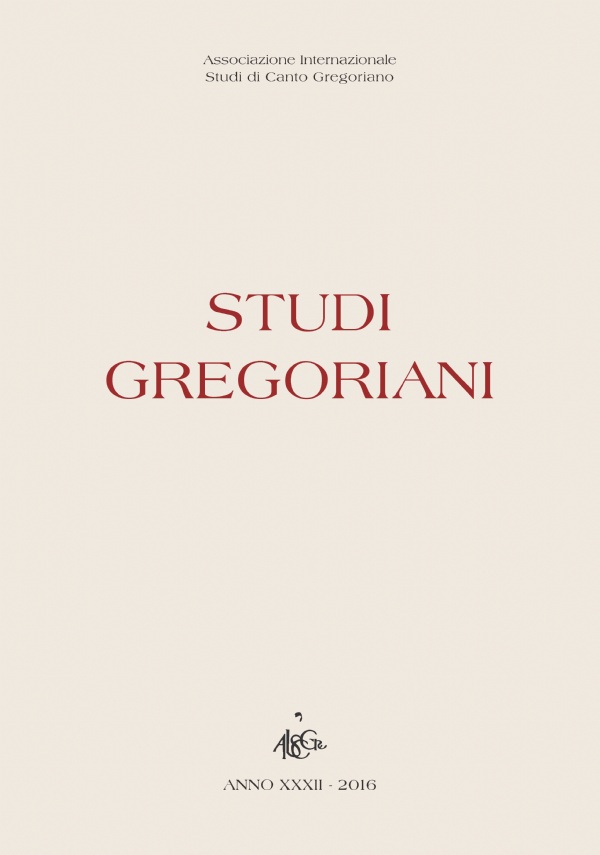 STUDI GREGORIANI - ANNO XXXII - 2016 di AA.VV.