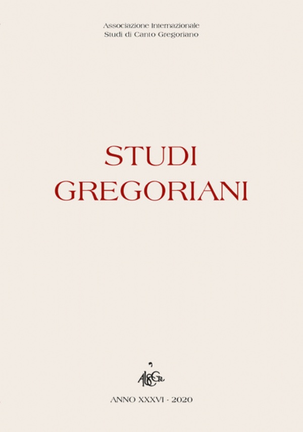 STUDI GREGORIANI - ANNO XXXVI - 2020 di AA.VV.