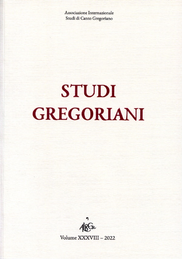 STUDI GREGORIANI - ANNO XXXVIII - 2022 di AA.VV.