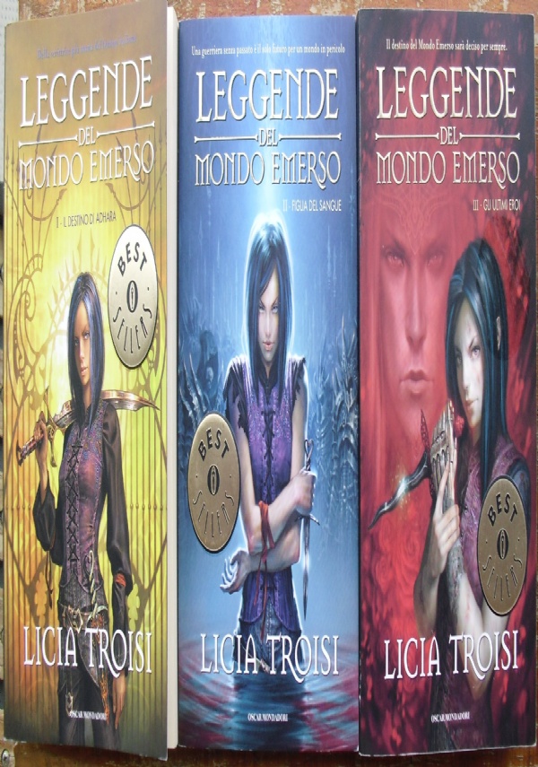Leggende del Mondo Emerso: Il destino di Adhara, Figlia del sangue, Gli ultimi eroi - lotto 3 libri fantasy trilogia Oscar Bestsellers SERIE COMPLETA di 