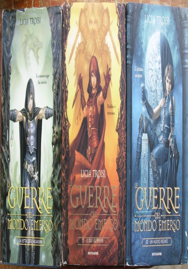 Le guerre del Mondo Emerso - lotto 3 libri fantasy I miti: La setta degli assassini, Le due guerriere, Un nuovo regno SERIE COMPLETA di 