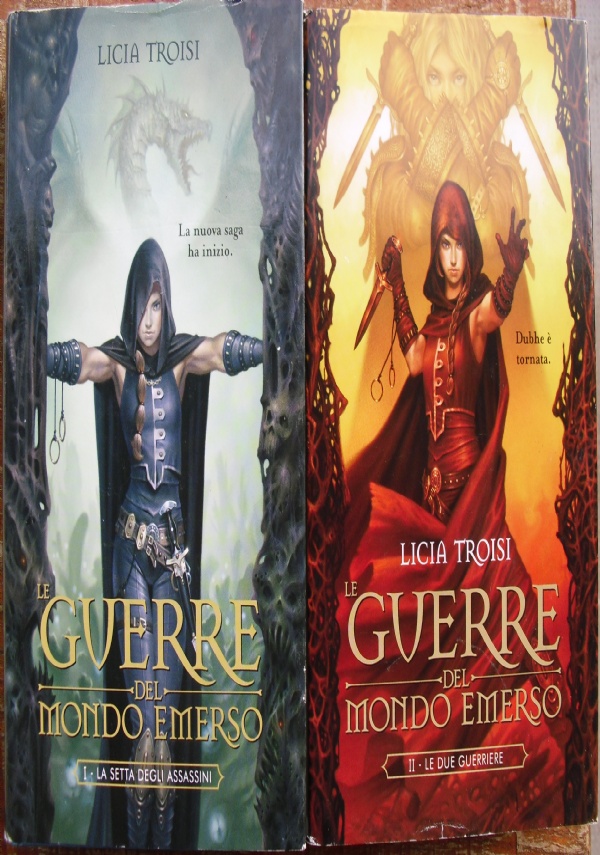 Le guerre del Mondo Emerso - lotto 3 libri fantasy I miti: La setta degli assassini, Le due guerriere, Un nuovo regno SERIE COMPLETA di 