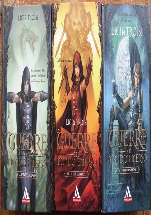 Le guerre del mondo emerso - lotto 3 libri fantasy trilogia: La setta degli assassini, Le due guerriere, Un nuovo regno SERIE COMPLETA di 