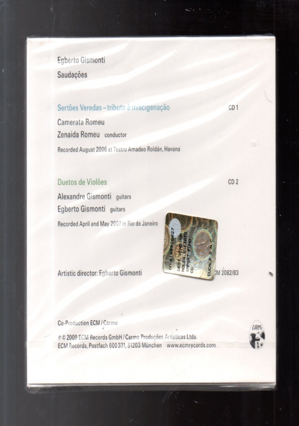 Saudações 2 cd set di Egberto Gismondi