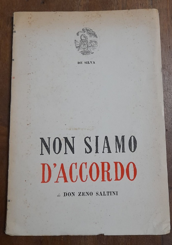 NON SIAMO D&rsquo;ACCORDO di DON ZENO SALTINI