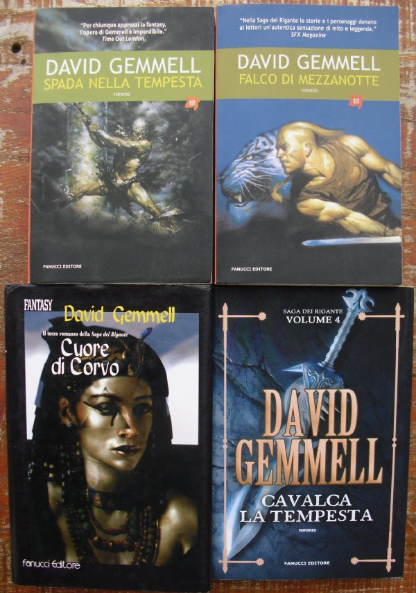 Lotto 3 libri fantasy Saga dei Drenai: Waylander, L&rsquo;ultimo eroe, Il lupo SERIE NON COMPLETA di 
