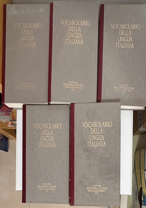 VOCABOLARIO DELLA LINGUA ITALIANA VOLL. I-II-III-IV-V di TRECCANI