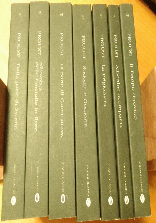 ALLA RICERCA DEL TEMPO PERDUTO di MARCEL PROUST