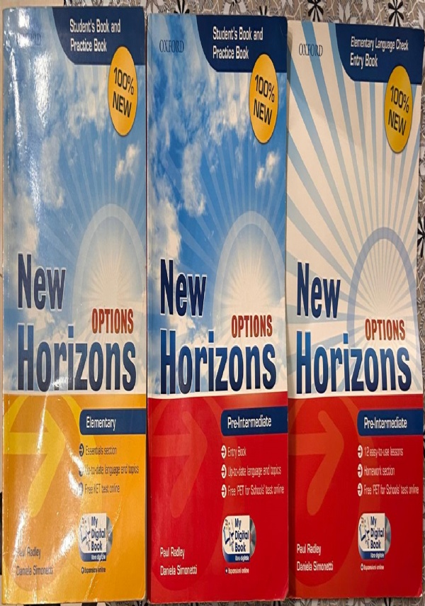 NEW HORIZONS ELEMENTARY+PRE INTERMEDIATE di PAUL RADLEY, DANIELA SIMONETTI