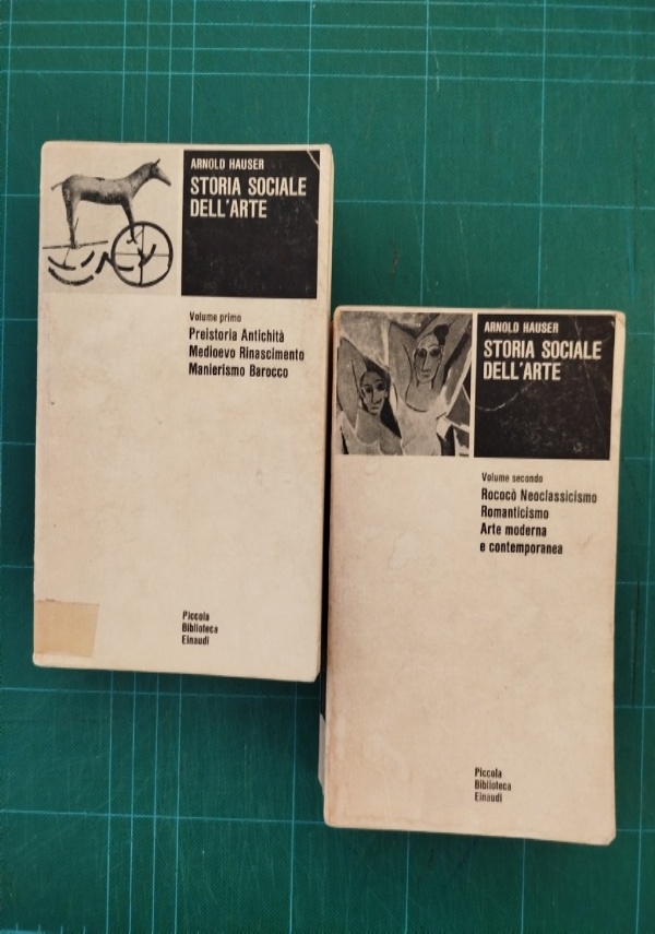 STORIA SOCIALE DELL�ARTE. (2 VOLL). di ARNOLD HAUSER